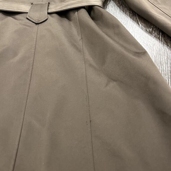 EUC Max Mara Brown Taupe Trench Coat XL Belted Double Breasted Classic Outerwear - Picture 15 of 16